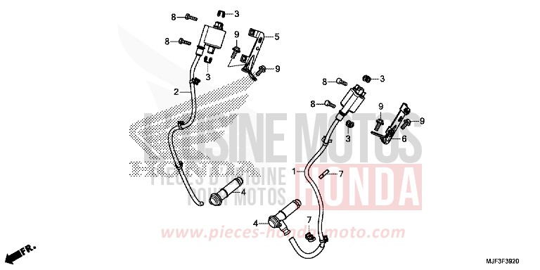 ZUENDSPULE von CTX700 ABS PEARL FADELESS WHITE (NH341) von 2014
